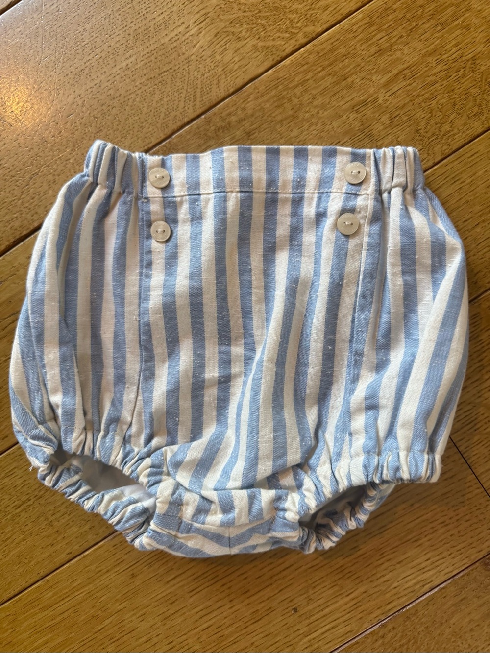 Pepa London Blue & White Striped Baby Diaper Cover Bloomers
